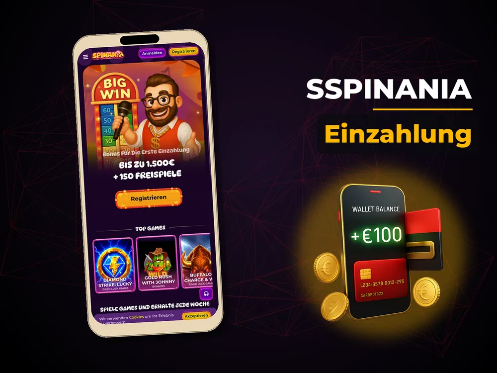 Sspinania - Einzahlung