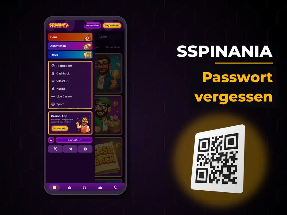 Sspinania - Passwort vergessen